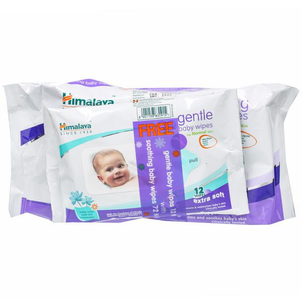Himalaya gentle baby wipes 12 sale pcs
