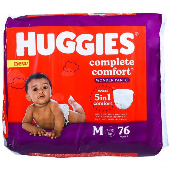 Huggies Wonder Pants Complete Comfort M 7 12 kg Pack Of 76
