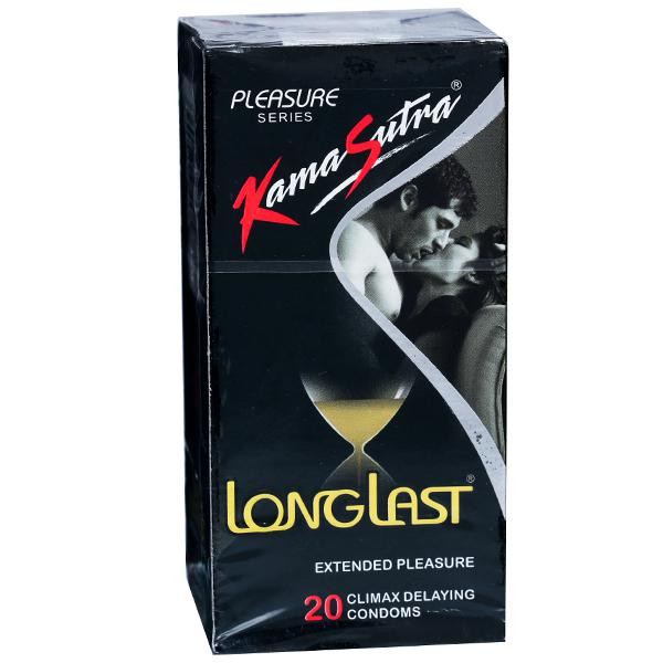 Buy Kama Sutra Longlast Extended Pleasure Condoms Pack Of 20