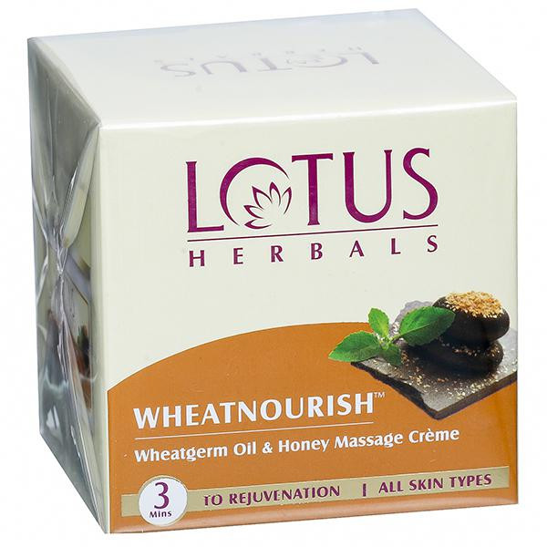 Buy Lotus Herbals Wheatnourish Wheatgerm Oil Honey Massage Creme