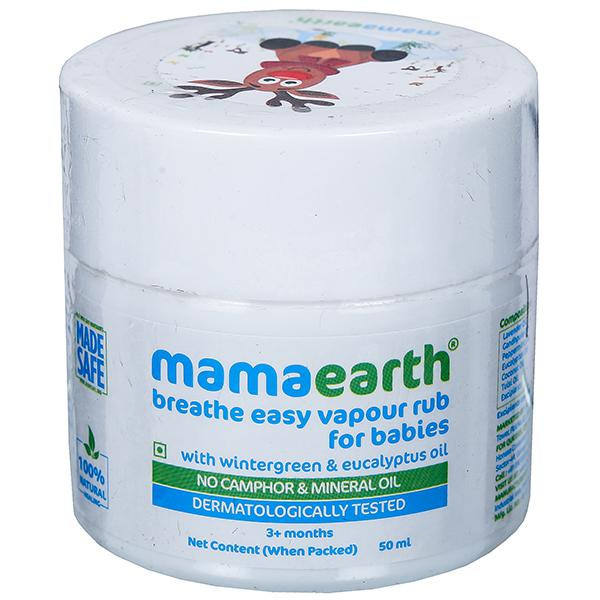 Buy Mamaearth Breathe Easy Vapour Rub for Babies 3 Months 50 ml