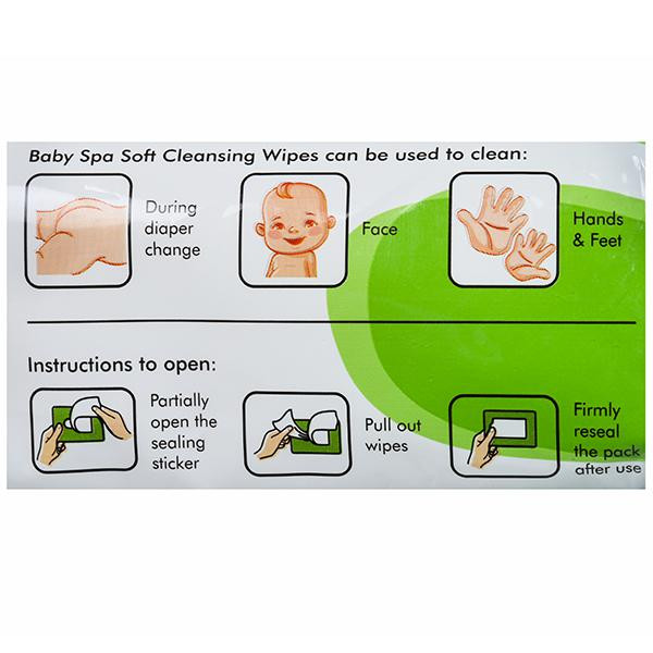 Buy Modicare Baby Spa Soft Cleansing Wipes Pack Of 80 Online