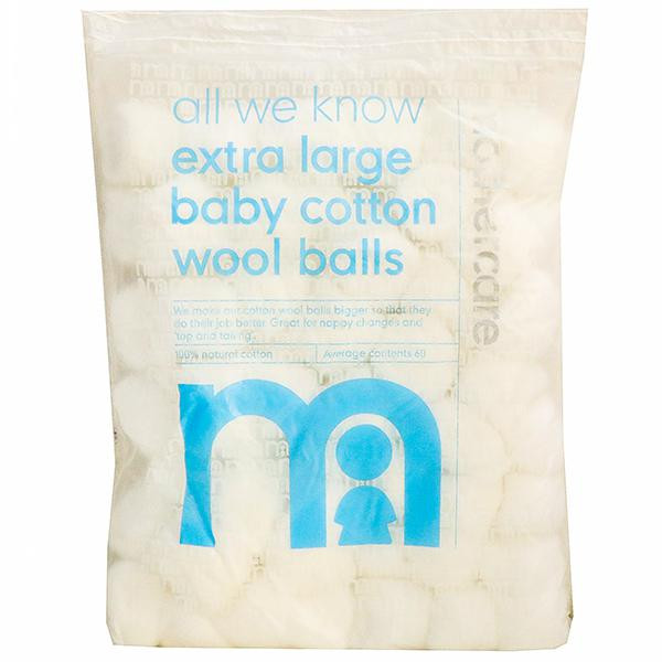 Buy Mothercare All We Know Extra Large Baby Cotton Wool Balls Pack