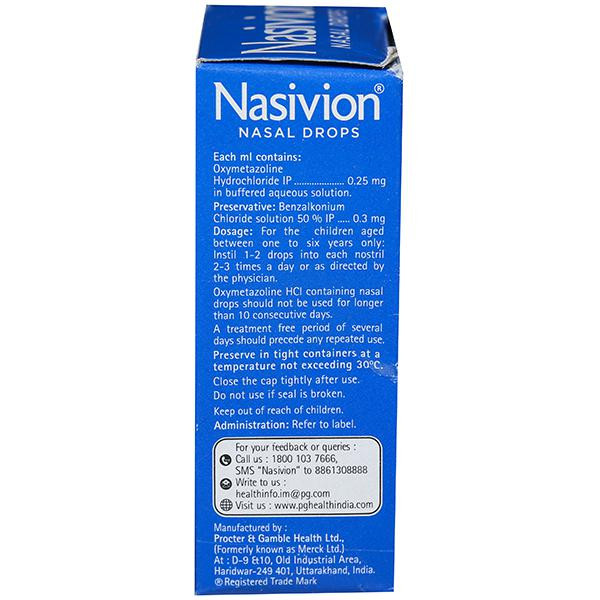 Buy Nasivion Child 1 to 6 Years Nasal Drop 10 ml Online