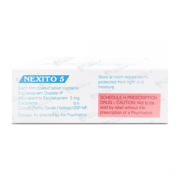 Buy Nexito 5 mg Tablet 10 Tab Online Flipkart Health