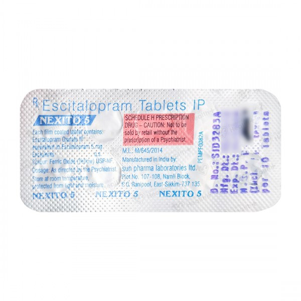 Tab nexito clearance 5mg