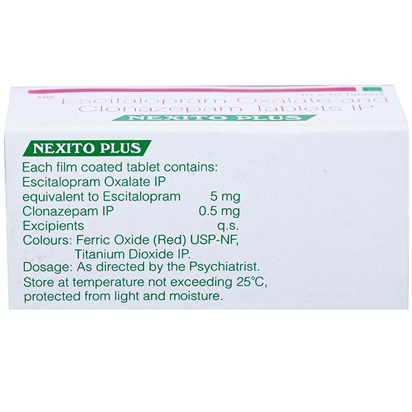 Nexito plus hot sale 5mg