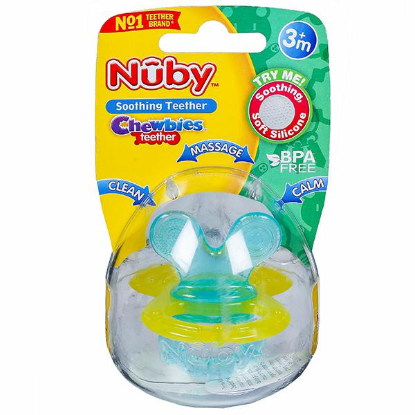 Buy Nuby Soothing Teether Chewbies 3 m ID642 Bees Turquise Online