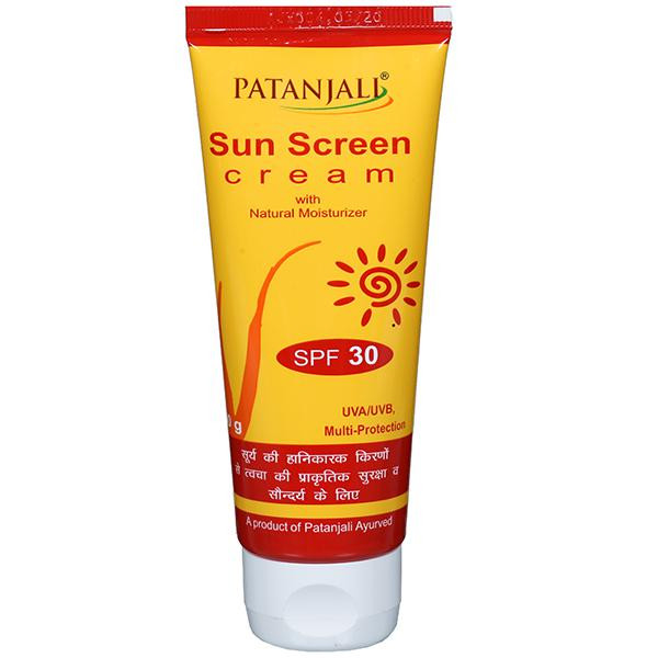 Patanjali sunscreen hot sale