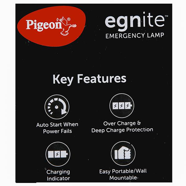 Pigeon egnite emergency lamp on sale