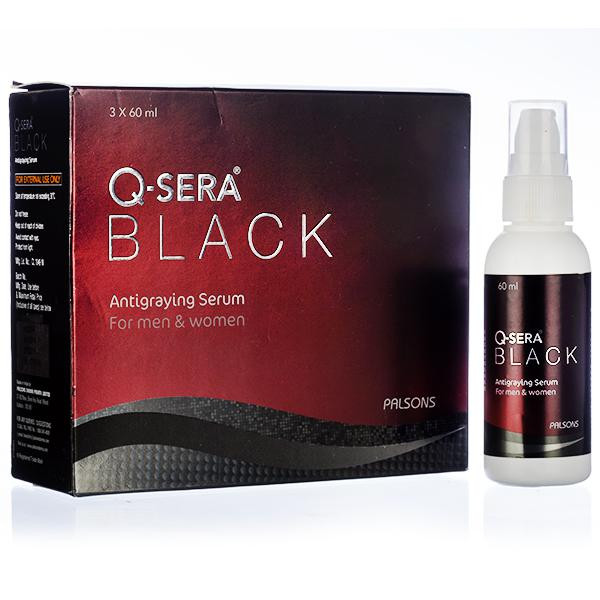 Buy Q Sera Black Antigraying Serum 60 ml x Pack Of 3 Online Flipkart Health