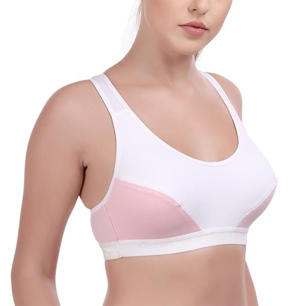 Buy Rupa Softline Butterfly 1023 Sports Bra Pink White 38B 95 cm Online Flipkart Health