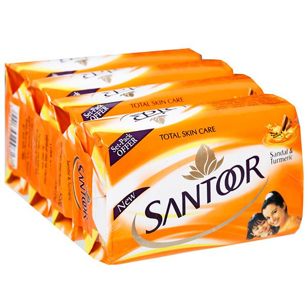 Buy Santoor Sandal Turmeric Soap 4 x 125 g Online Flipkart Health