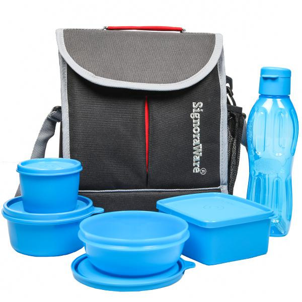 Buy Signoraware Sling Bling Lunch Box With Bag Code 563 Blue Online Flipkart Health