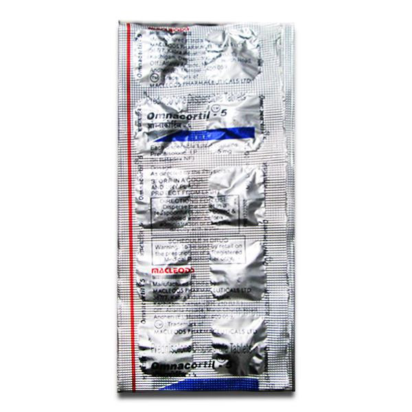 Tab clearance omnacortil 5mg