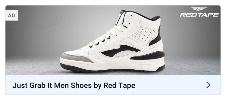 Red tape deals half shoes