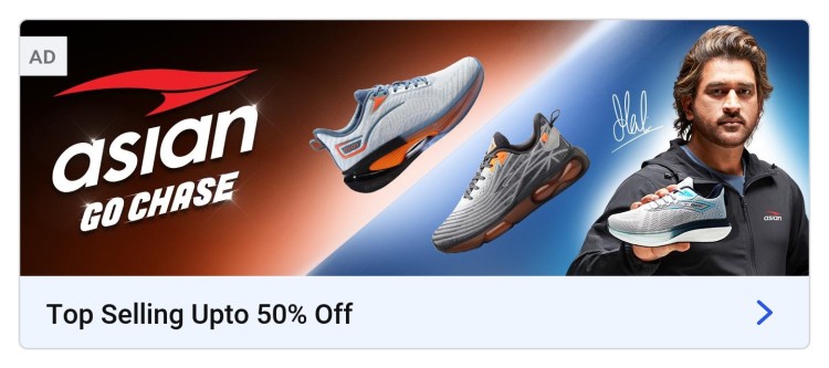 Sports shoes clearance 50 discount