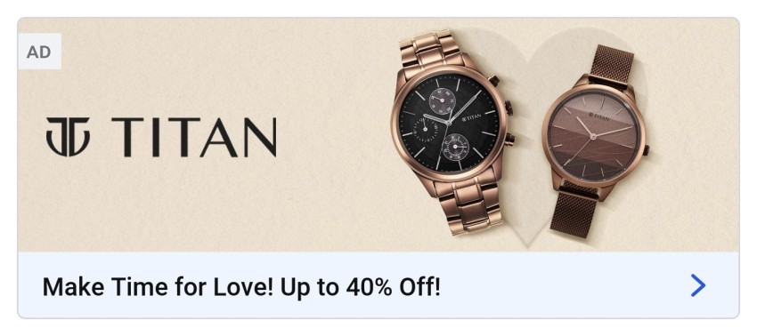 Titan watches outlet upto 40 off