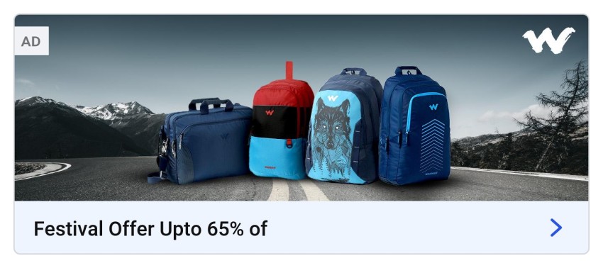 Flipkart sale today offer bags online