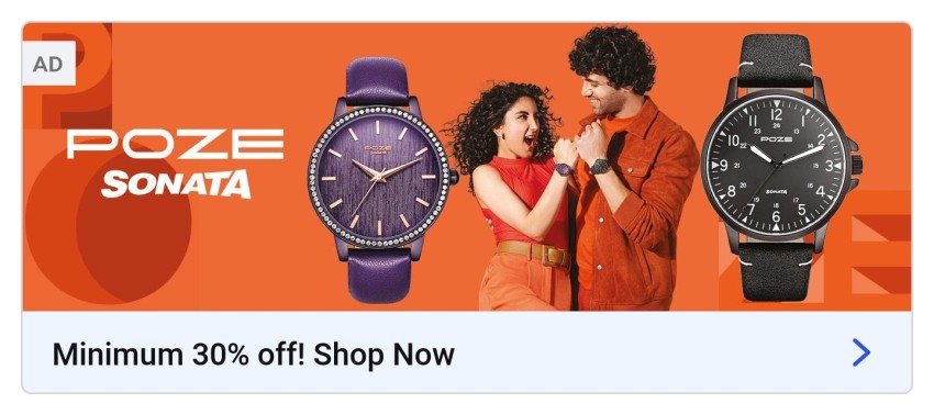 Flipkart online shopping hand watch sale