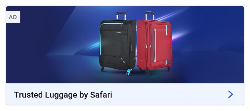 Flipkart offers cheap travel bags