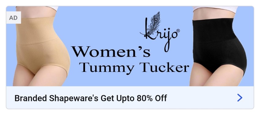 67% OFF on Everything Imported Slimming Tummy Tucker Body Shaper Underwear  With Straps Women Shapewear on Flipkart
