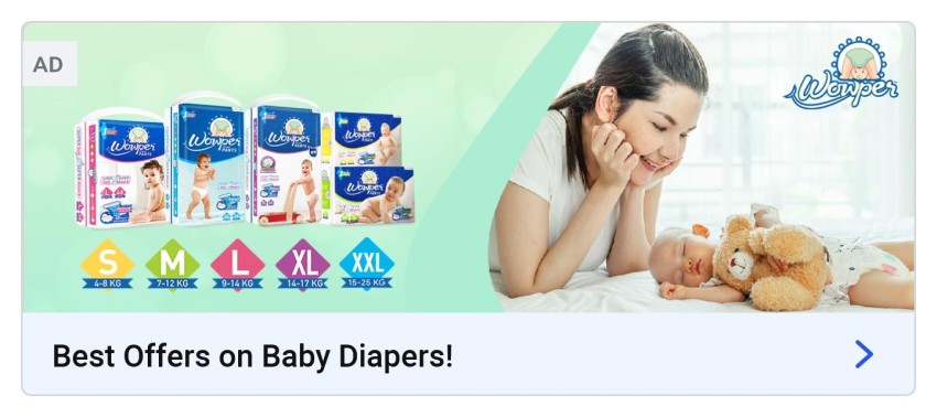 Flipkart baby diapers sales offers