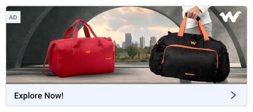 Duffel Bag - Buy Large Travel Duffel Bag Online In India