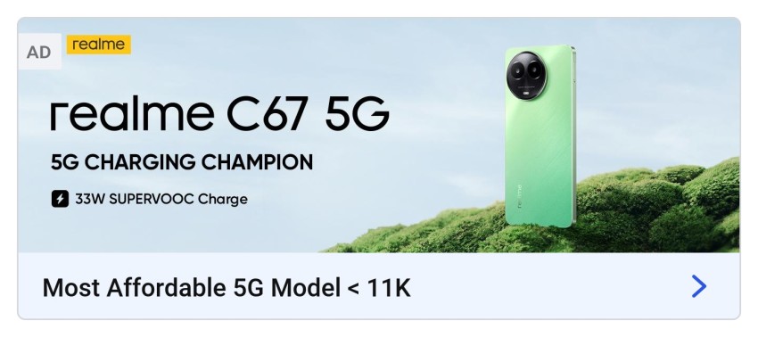 Launching realme C67 5G  5G Charging Champion 
