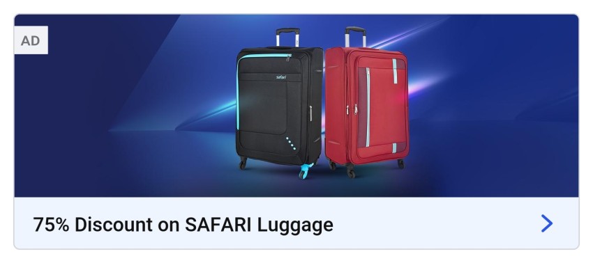 Flipkart online 2024 shopping luggage bags