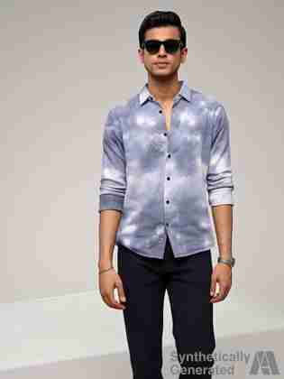 SANBROS Men Regular Fit Printed Casual Shirt - Image 3