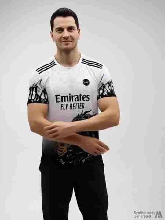 ONE 7 Men Printed Round Neck Polyester Multicolor T-Shirt - Image 6