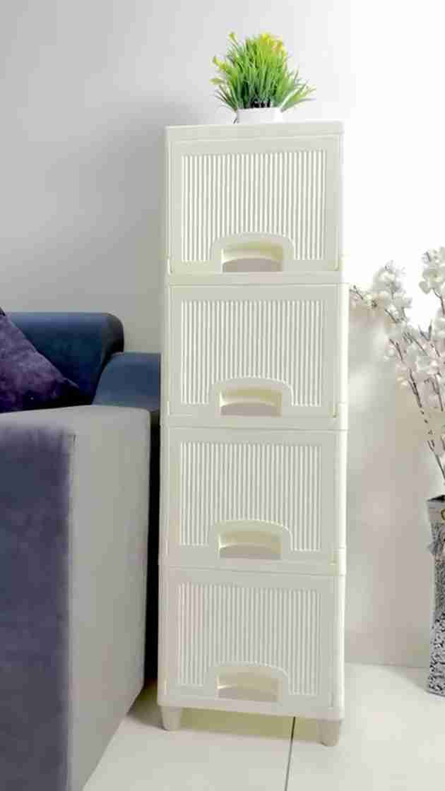 Velfree White Plastic Free Standing Cabinet - Image 3