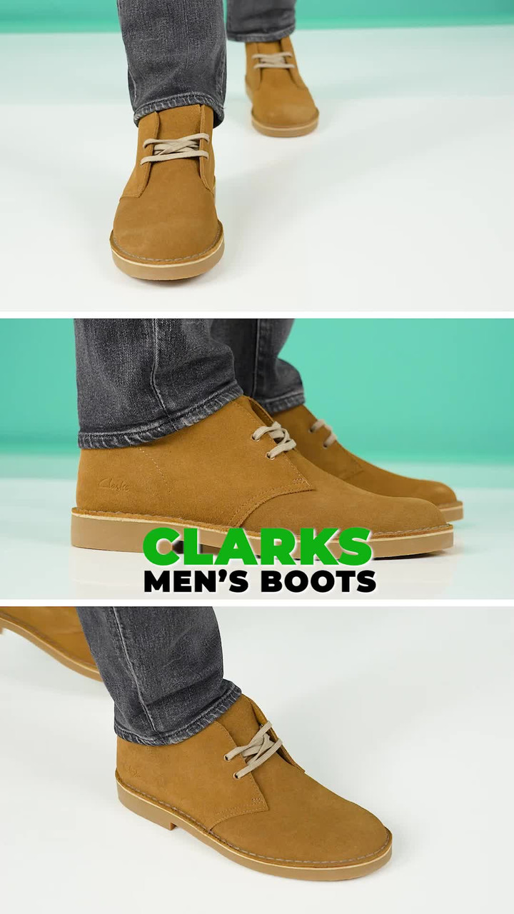 boots deals clarks desert boots mens yellow