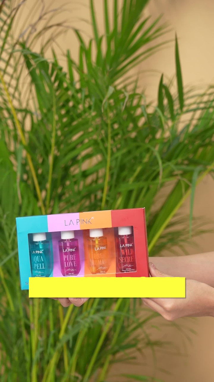 La Pink Mini Perfume Body Mist Gift Sets | 4 x 50ml Long Lasting