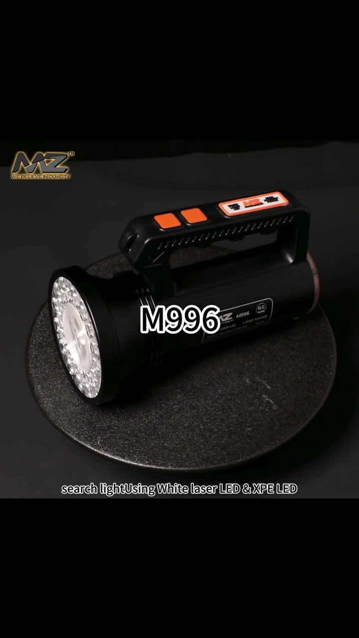 MZ M996 (RECHARGEABLE LED SEARCHLIGHT) Multifunctional 5 Modes