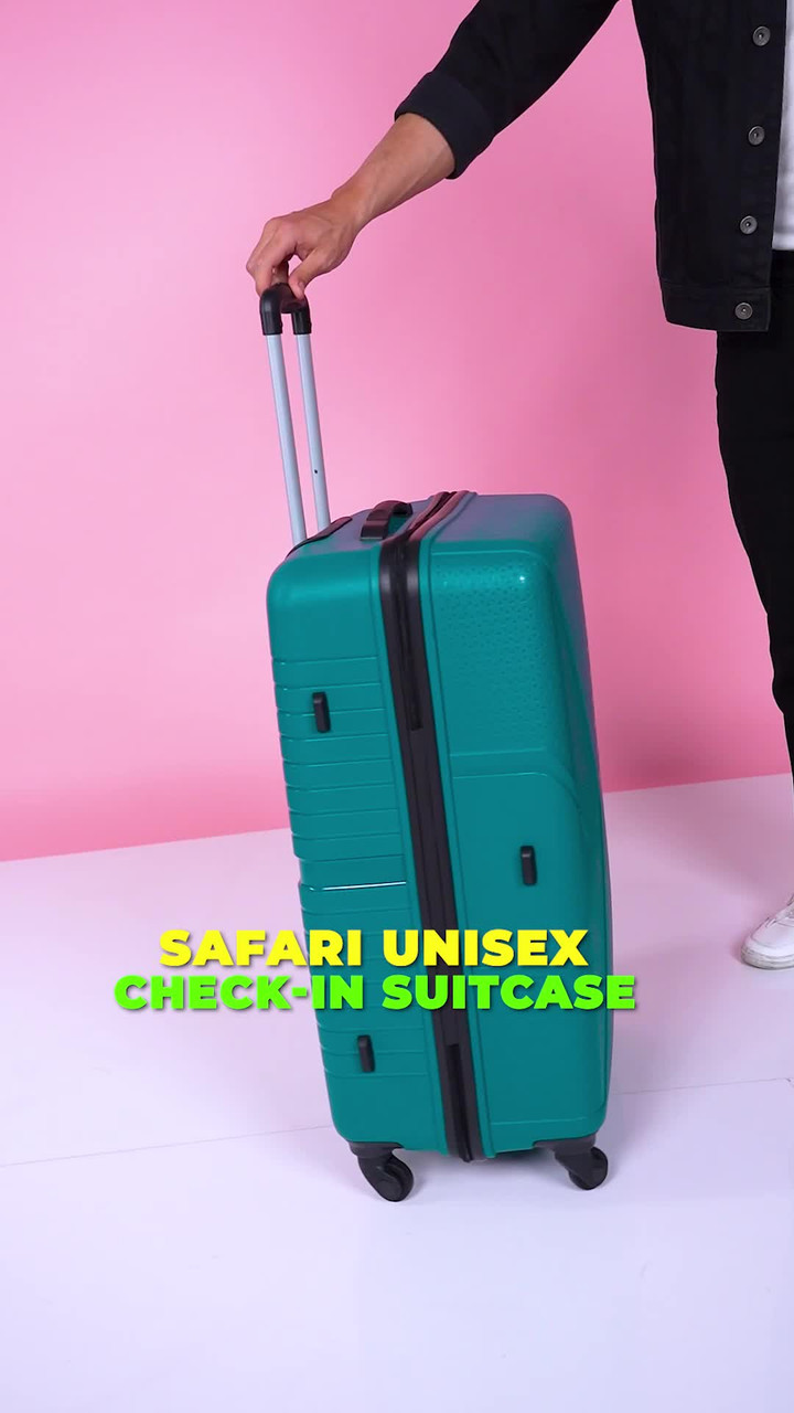 SAFARI ZENO 75 Check-in Suitcase 4 Wheels - 30 inch TEAL GREEN