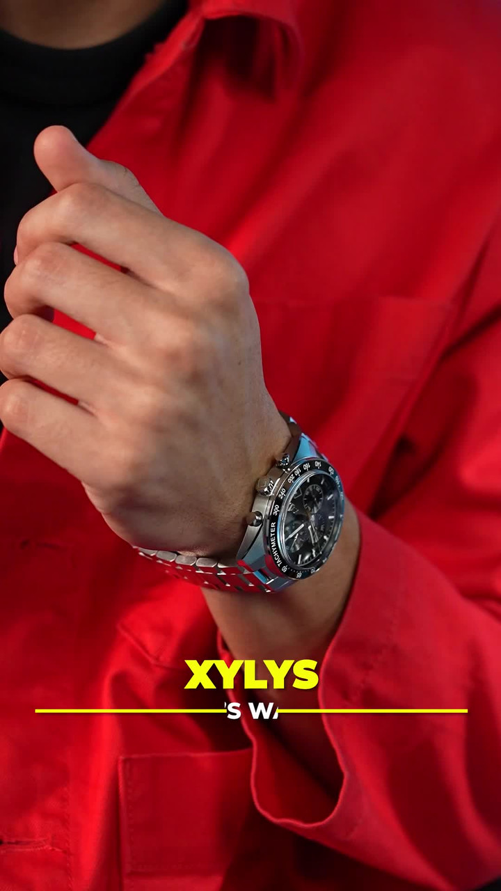 XYLYS Xylys SwiSS Chronograph Black Dial Silver SS Strap Analog