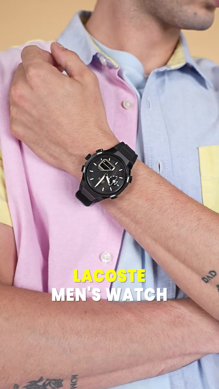 LACOSTE LC33 Lacoste Lc33 Qtz Basic Black Round Dial Men's Watch