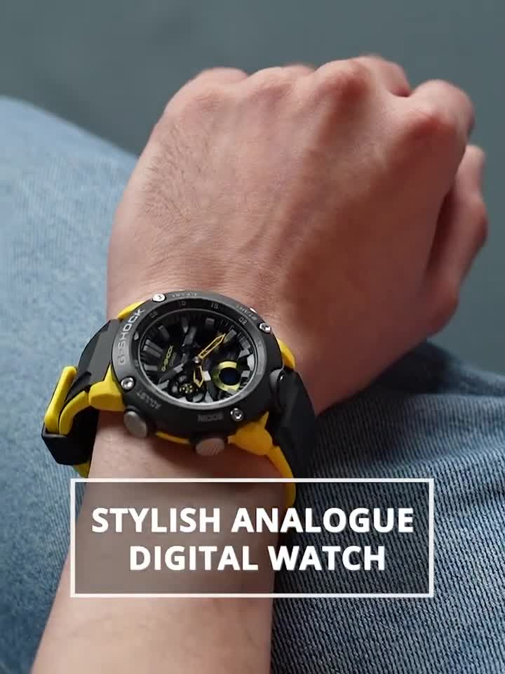 G-SHOCK GA-2000 ブラック/イエロー GA-2000-1A9JF | CASIO