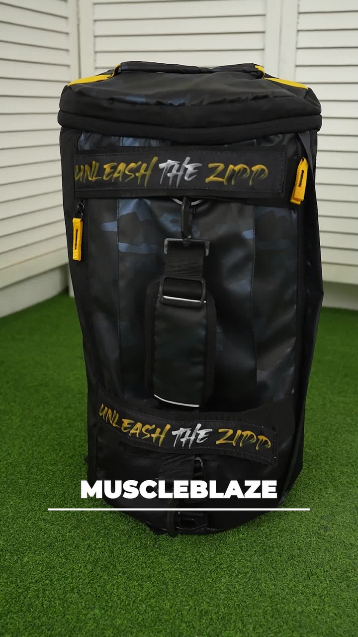 MUSCLEBLAZE (Expandable) Hybrid Gym Bag cum Backpack, Duffle Bag