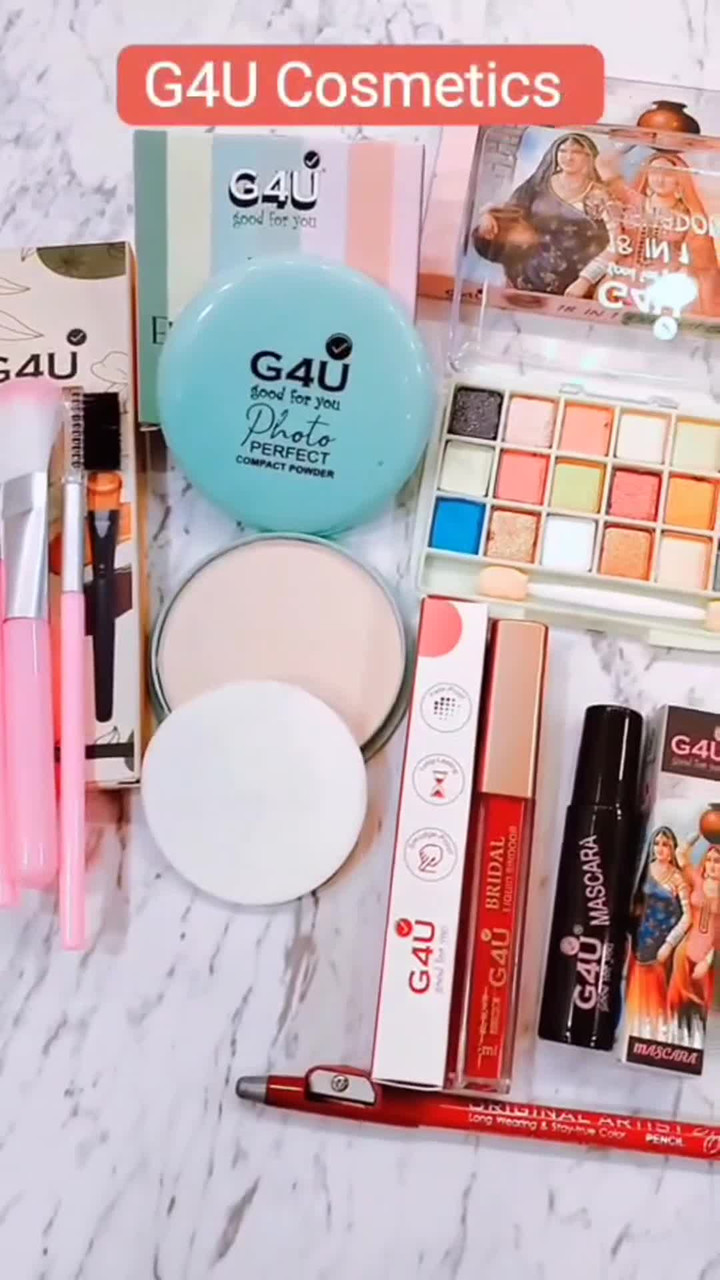 G4U Set of 17 pcs Makeup Kit For Women, Party Wear Makeup Kit