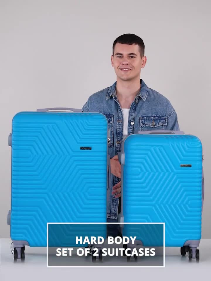 Kandel London Polycarbonate of 2 Suitcases Small and Medium 4