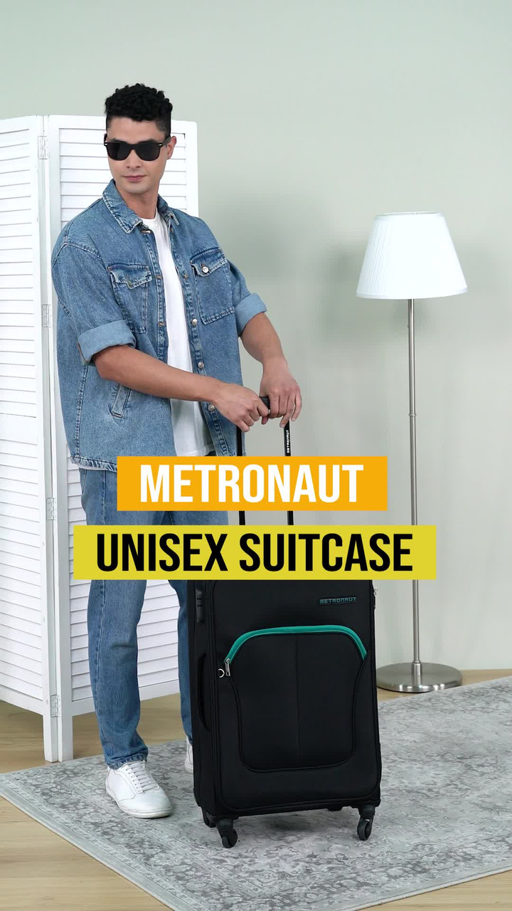 METRONAUT Supreme Cabin Suitcase 4 Wheels - 22 inch Black, Blue