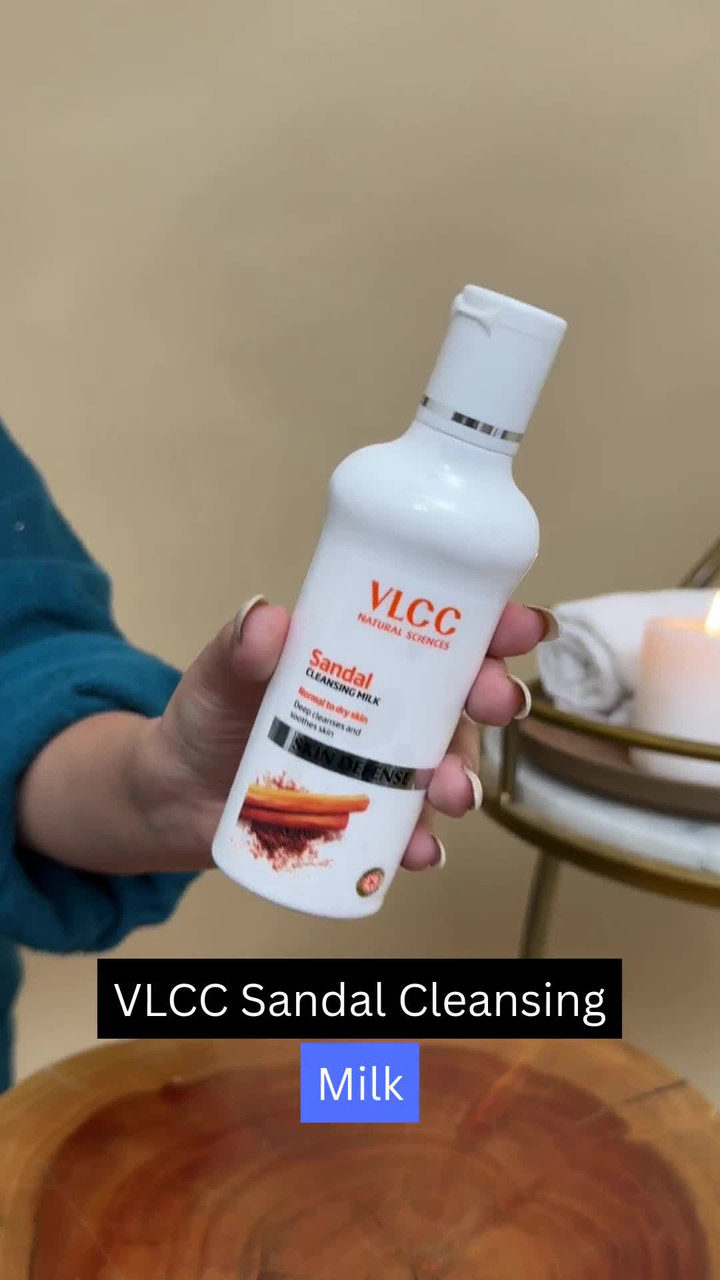 VLCC Sandal Cleansing Milk - Deep Cleanses,Soothes Skin & Even