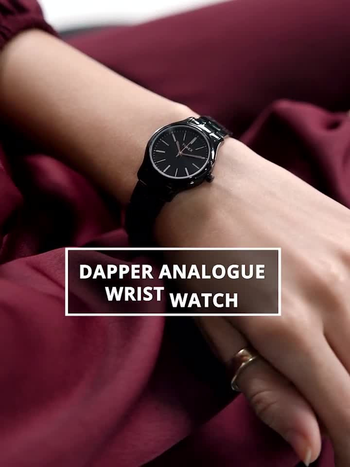 TIMEX Black Dial Stainless Steel Analog Watch - For Women - Buy