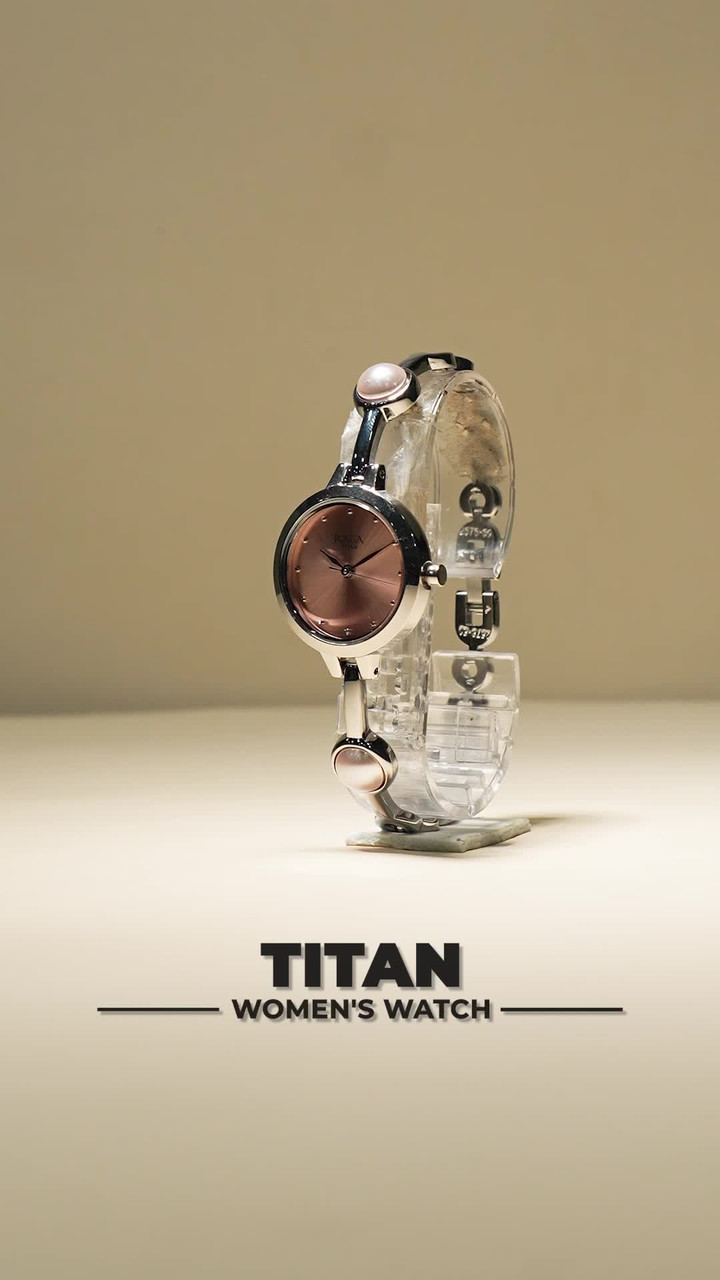 Titan NP2576SM01 Titan Raga Viva Pink Dial Silver Metal Strap