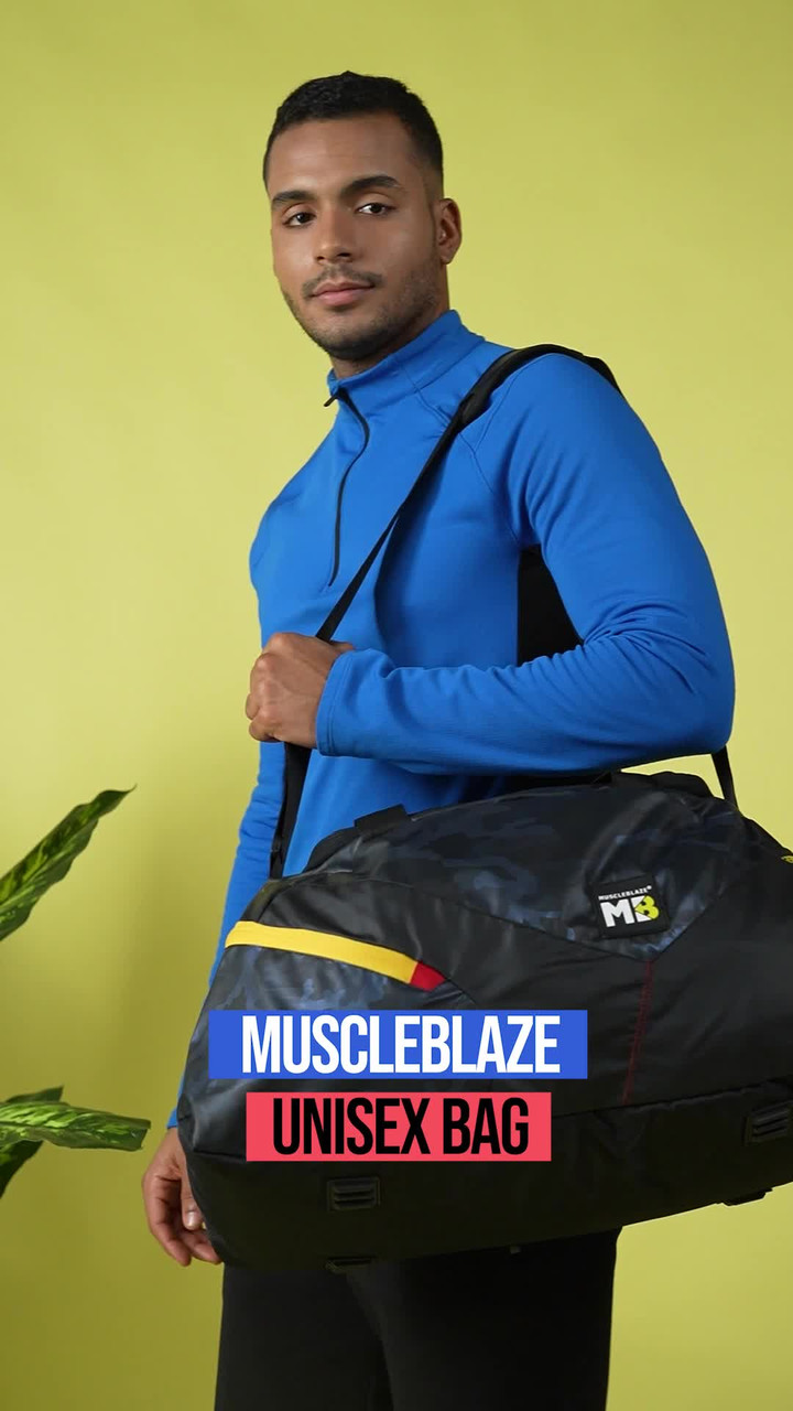 MUSCLEBLAZE (Expandable) Hybrid Gym Bag cum Backpack, Duffle Bag