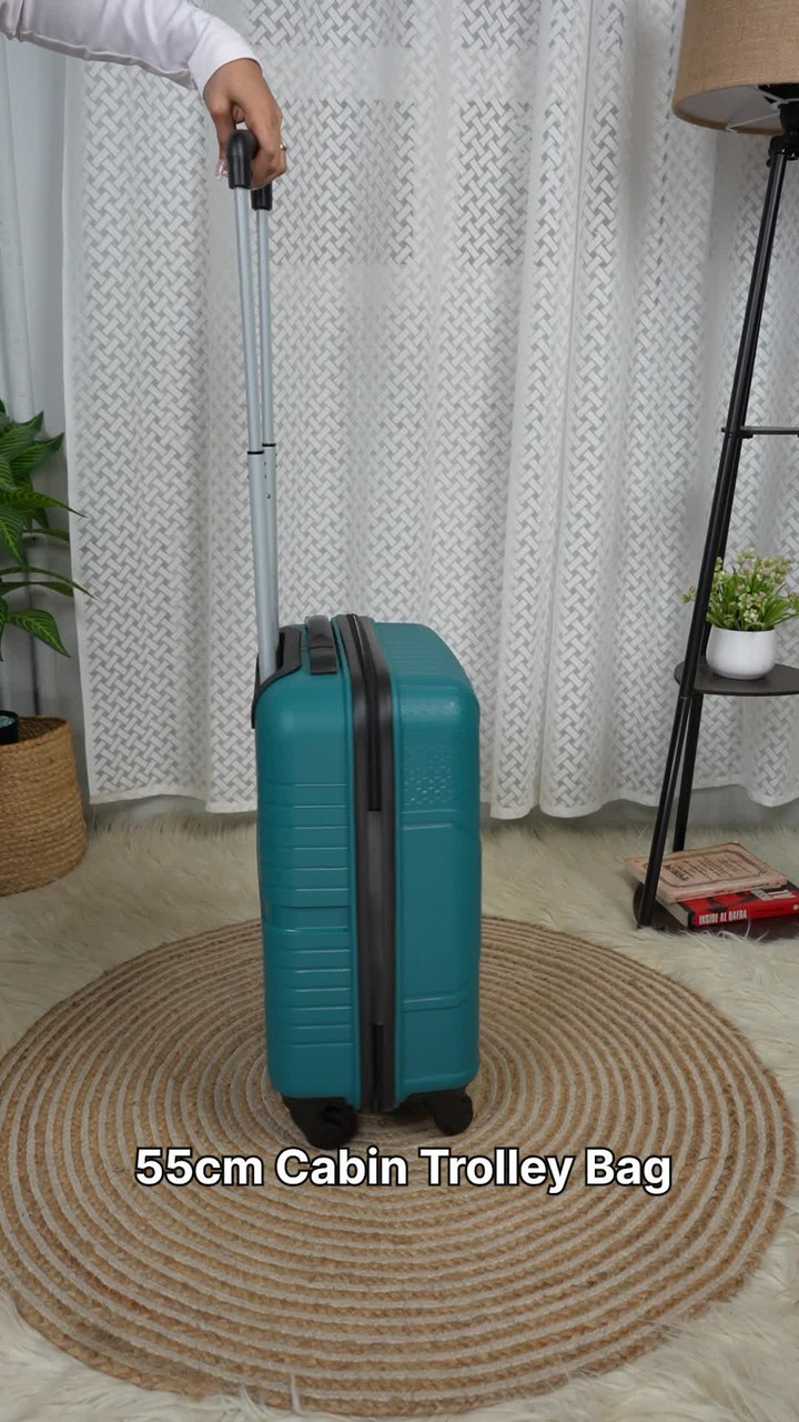 Safari Magnum Zeno 55 Cabin Suitcase 4 Wheels - 22 Inches Teal
