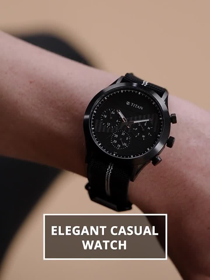 Titan 90129QP03 Titan Athleisure Multifunction BlackDial